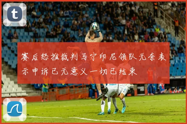 赛后怒推裁判马宁印尼领队无奈表示申诉已无意义一切已结束